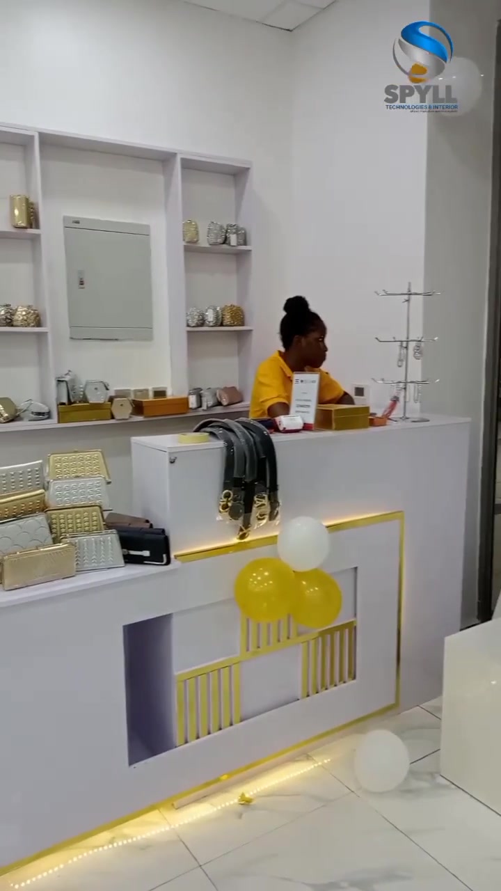 Display shelving and counter inside Roasy Collection